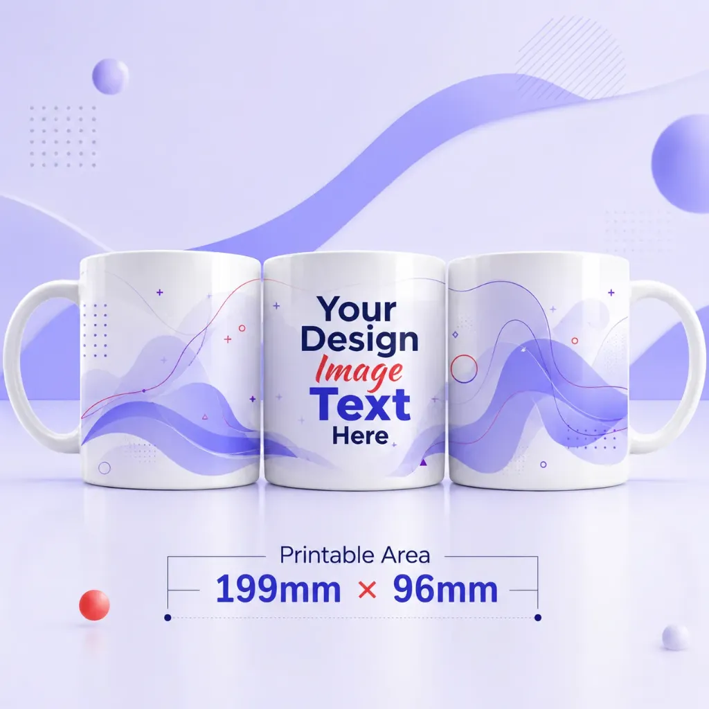 11oz White Ceramic Mug